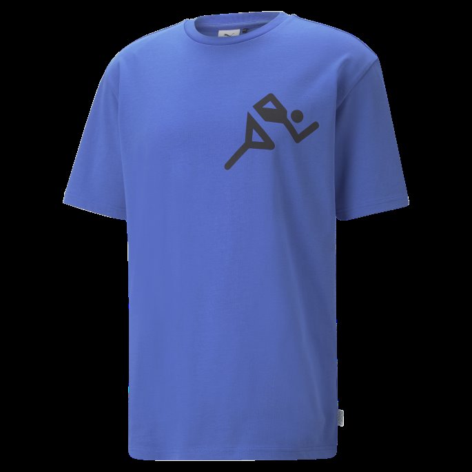 Puma På Salg Heroes Grafisk T-skjorte Royal Sapphire