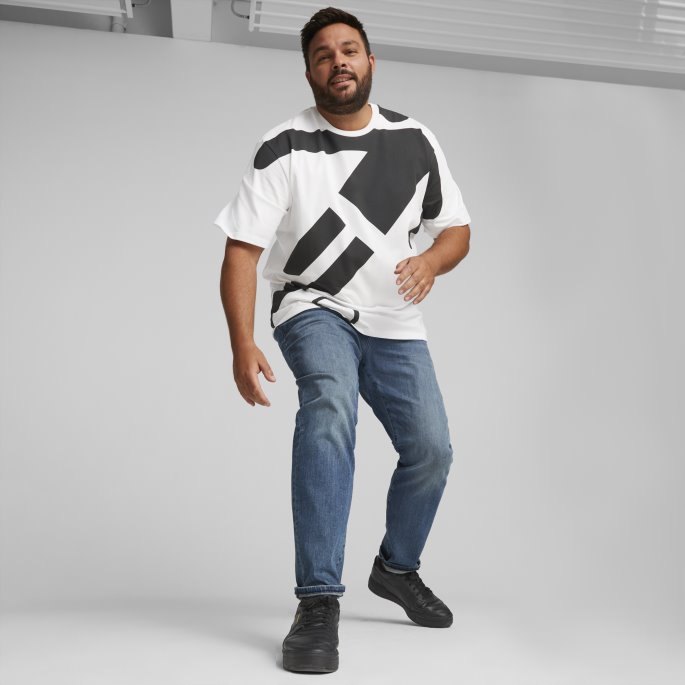 Puma På Salg Heroes Stor Grafisk T-skjorte Hvit