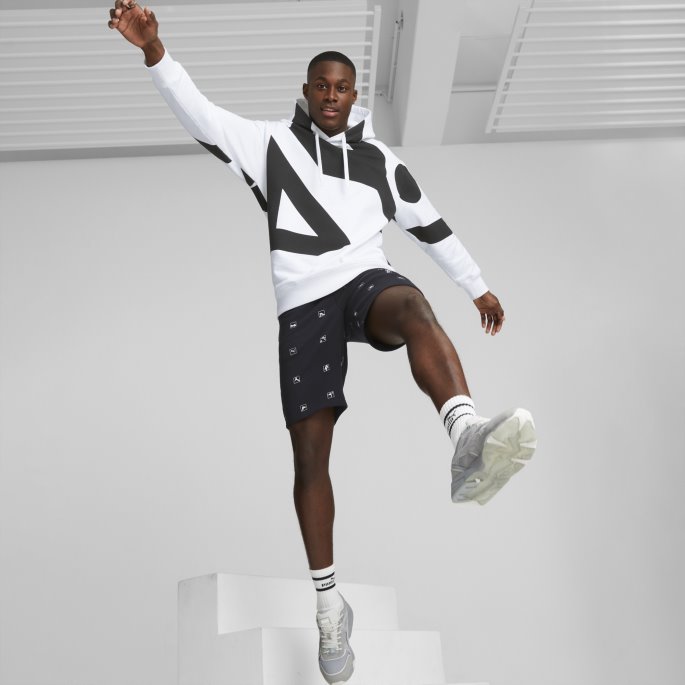 Puma På Salg Heroes Grafisk Hettegenser Hvit