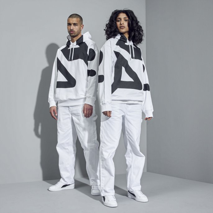 Puma På Salg Heroes Grafisk Hettegenser Hvit