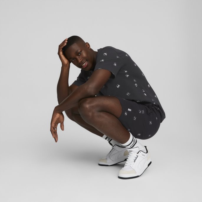Puma På Salg Heroes Trykte Shorts Svart
