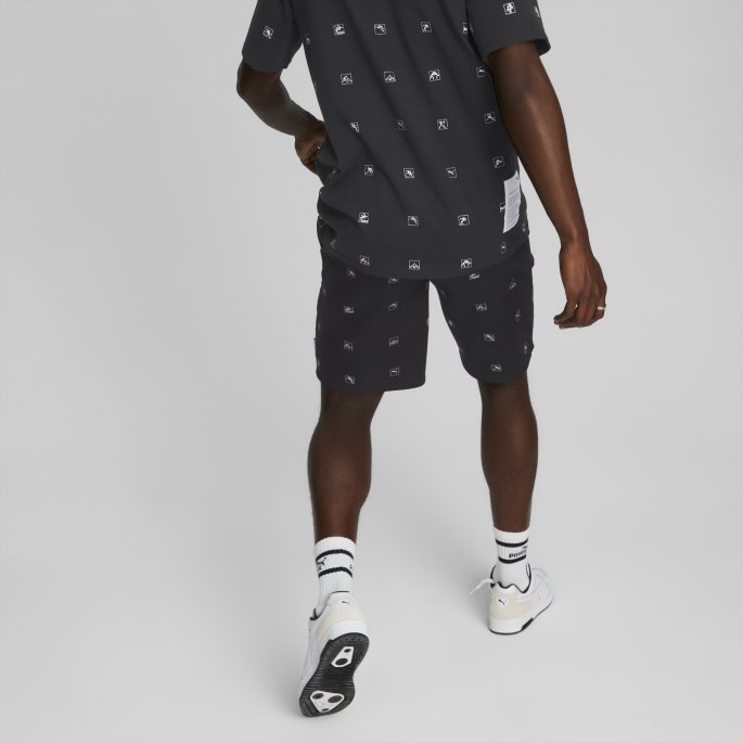 Puma På Salg Heroes Trykte Shorts Svart