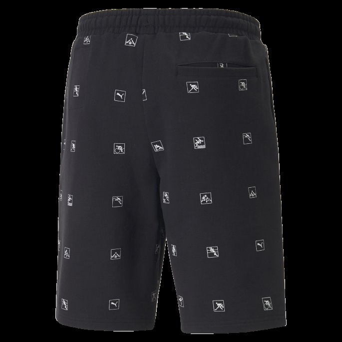 Puma På Salg Heroes Trykte Shorts Svart