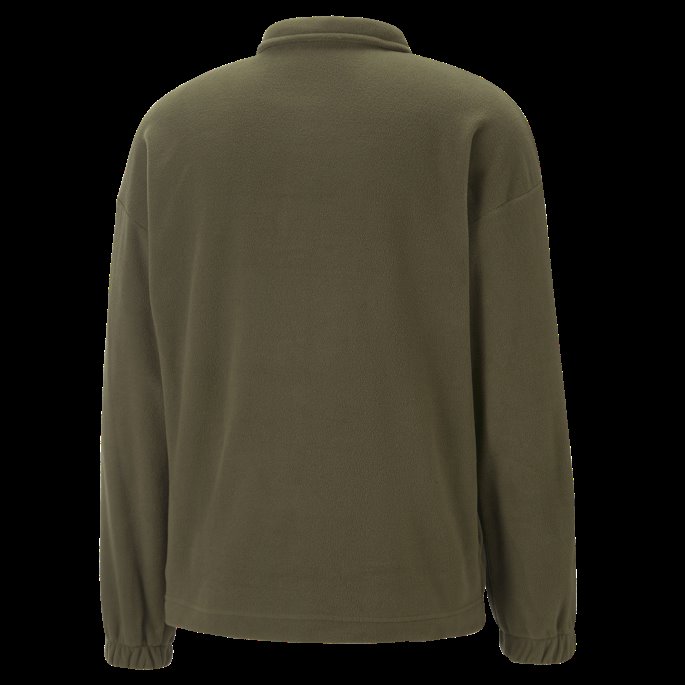 Klassikere Fleece Overskjorte Menn Puma På Tilbud Brent Oliven