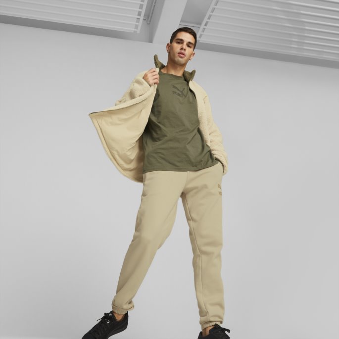 Puma På Tilbud Klassikere Sherpajakke Herre Lett Sand