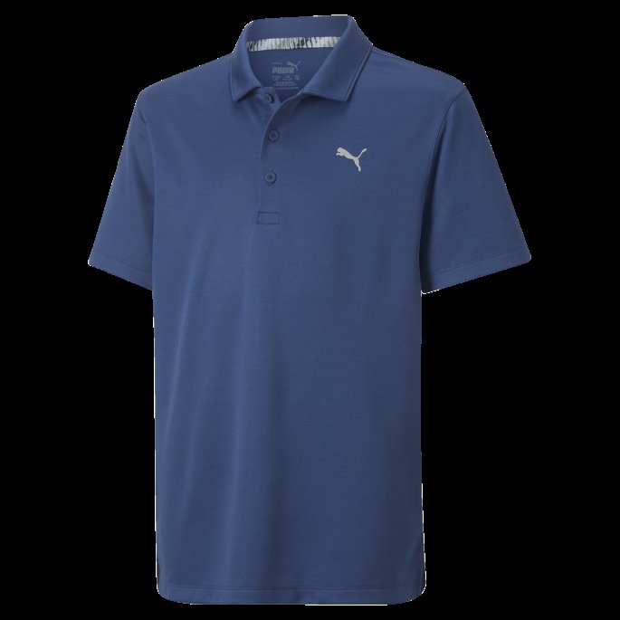 Flammende Blå Essensielle Gutte Golfpolo Puma På Salg