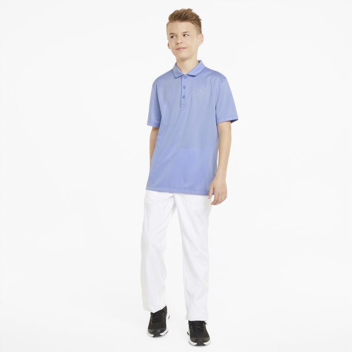 Essensiell Guttegolfpolo Puma På Salg Lavendelpop