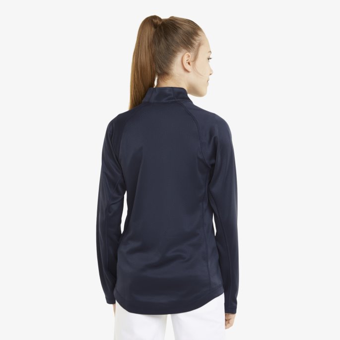 Marineblå Blazer Puma På Tilbud Quarter Zip Jente Golf Genser