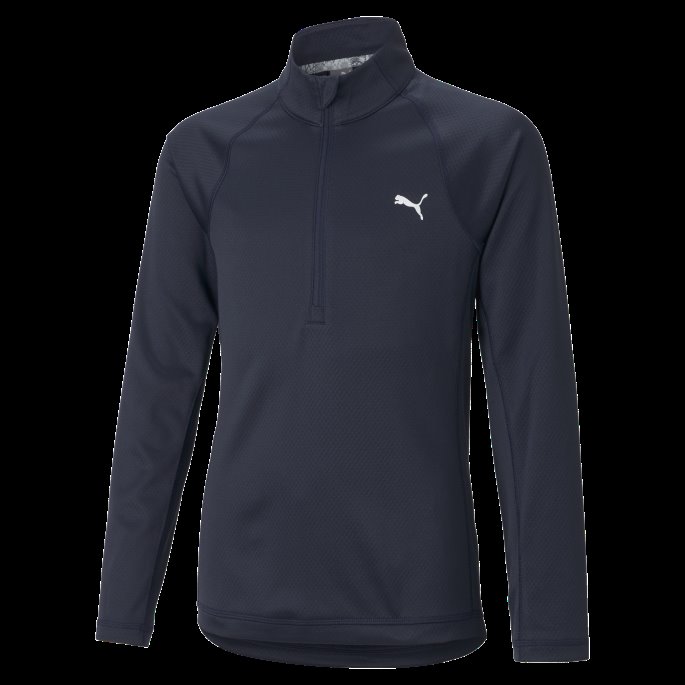 Marineblå Blazer Puma På Tilbud Quarter Zip Jente Golf Genser