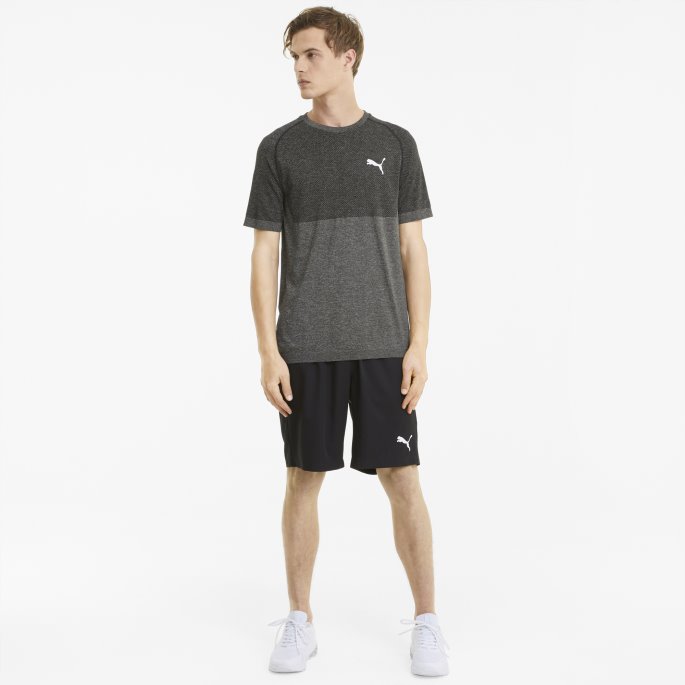 Puma På Tilbud Evoknit Rtg Basic Herre T-skjorte Svart