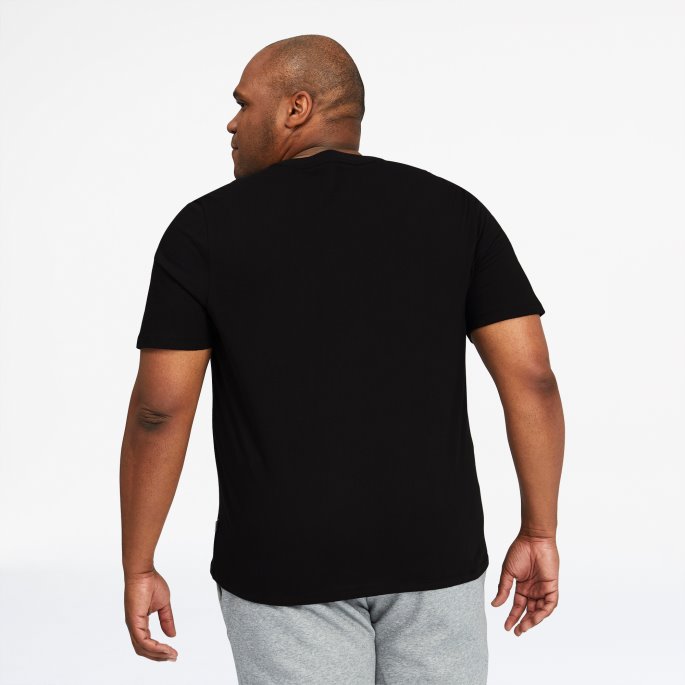 Puma På Tilbud Essentials+ Herre V-hals T-skjorte Bt Bomull Svart