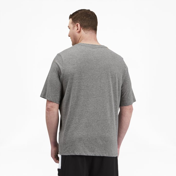 Essentials+ Herre V-hals T-skjorte Bt Medium Grå Lyng Puma På Tilbud