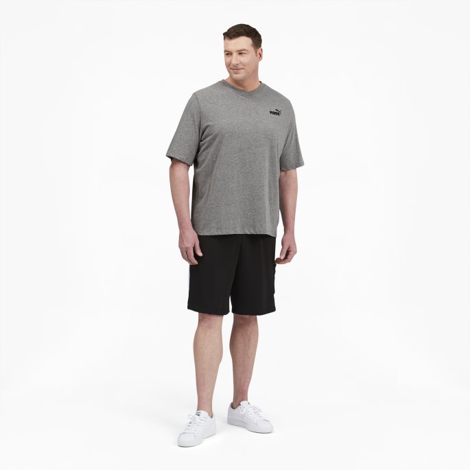 Essentials+ Herre V-hals T-skjorte Bt Medium Grå Lyng Puma På Tilbud