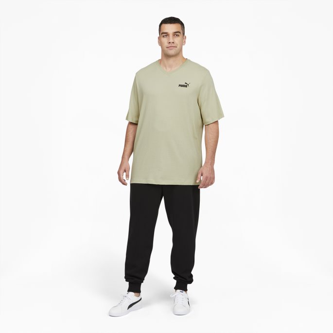 Essentials+ Herre V-hals T-skjorte Bt Spring Moss Puma På Salg