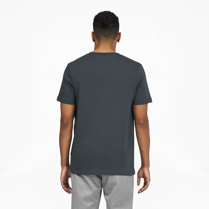 Puma På Tilbud Essentials+ Menns V-hals T-skjorte Mørk Skifer
