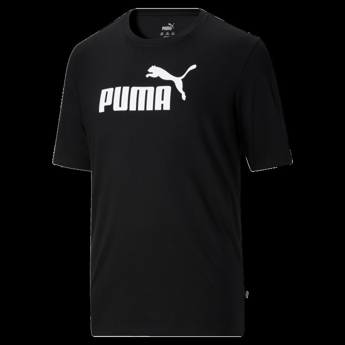 Essentials Herre Logo T-skjorte Bt Black Puma På Salg