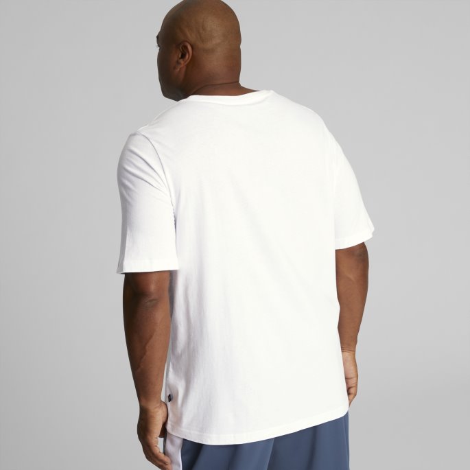 Essentials Herre Logo T-skjorte Bt Puma På Salg Hvit