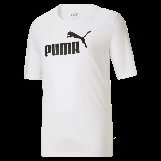 Essentials Herre Logo T-skjorte Bt Puma På Salg Hvit