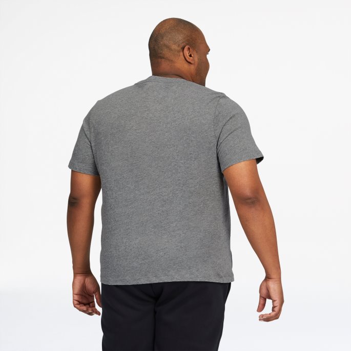 Puma På Tilbud Mellomgrå Lyng Essensielle Herre Logo T-skjorte Bt