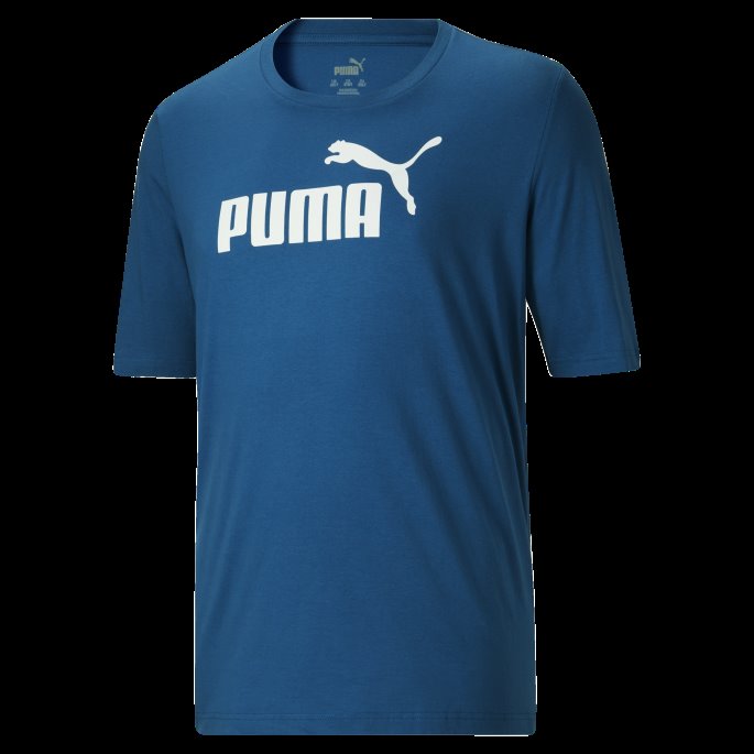 Nødvendigheter Herre Logo T-skjorte Bt Puma På Salg Lake Blue
