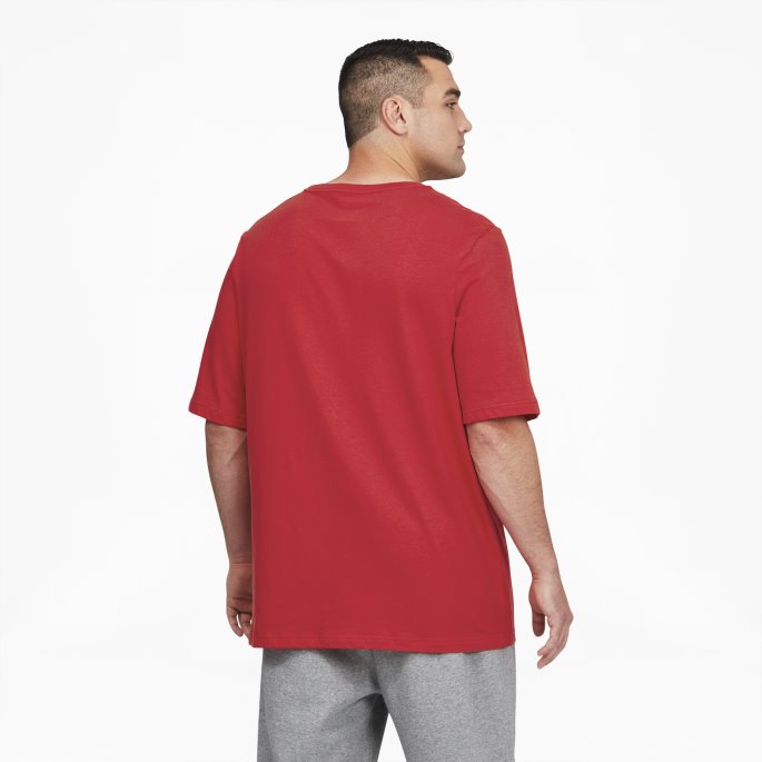 Høyrisiko Rød Puma På Salg Nødvendigheter Herre Logo T-skjorte Bt