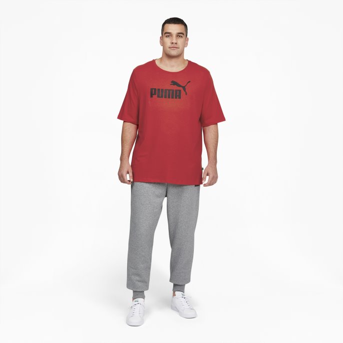 Høyrisiko Rød Puma På Salg Nødvendigheter Herre Logo T-skjorte Bt