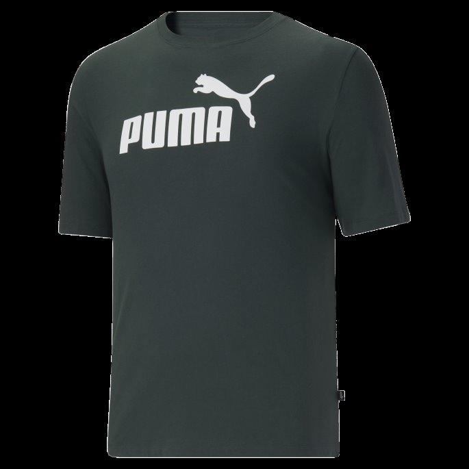 Grønne Gavler-hvit Puma På Tilbud Nødvendighet Herre Logo T-skjorte Bt