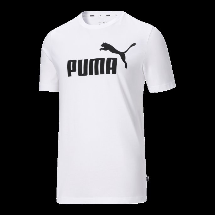 Essentials Logo T-skjorte For Menn Hvit Puma På Salg