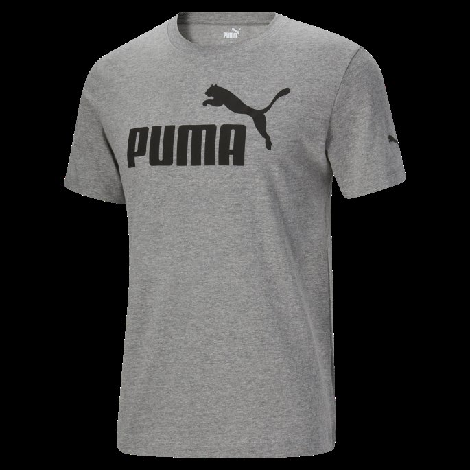 Mellomgrå Lyng Puma På Tilbud Nødvendig T-skjorte Med Logo For Menn