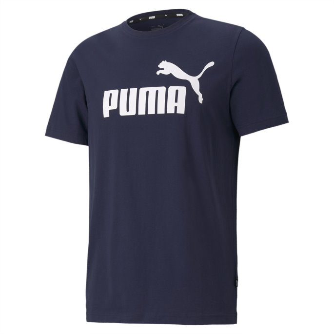 Puma På Tilbud Peacoat Essentials Logo-t-skjorte For Menn