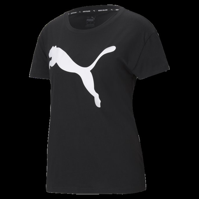 Rtg Logo T-skjorte For Kvinner Puma På Tilbud Svart-katt