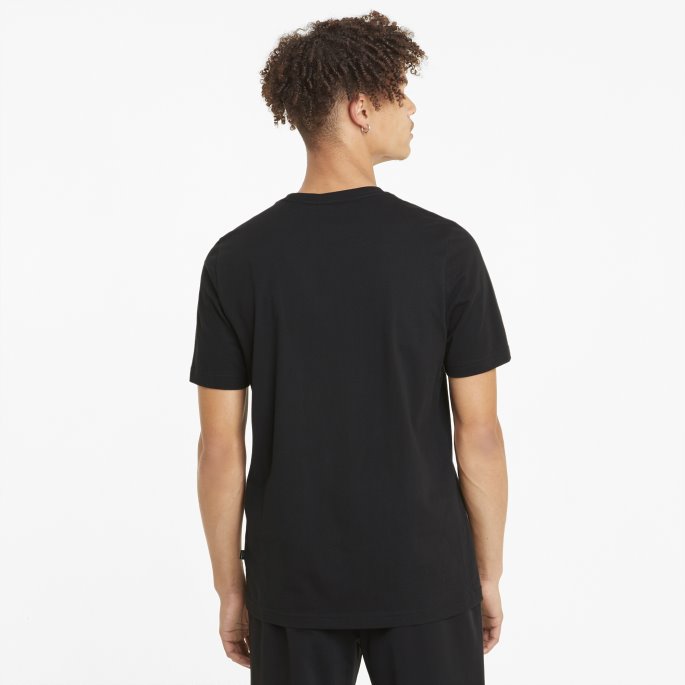 Essentials Logo Herre T-skjorte Svart Puma På Salg