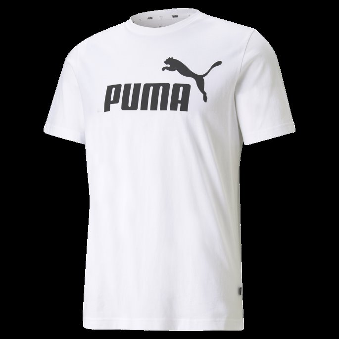Essentials Logo Herre-t-skjorte Hvit Puma På Salg
