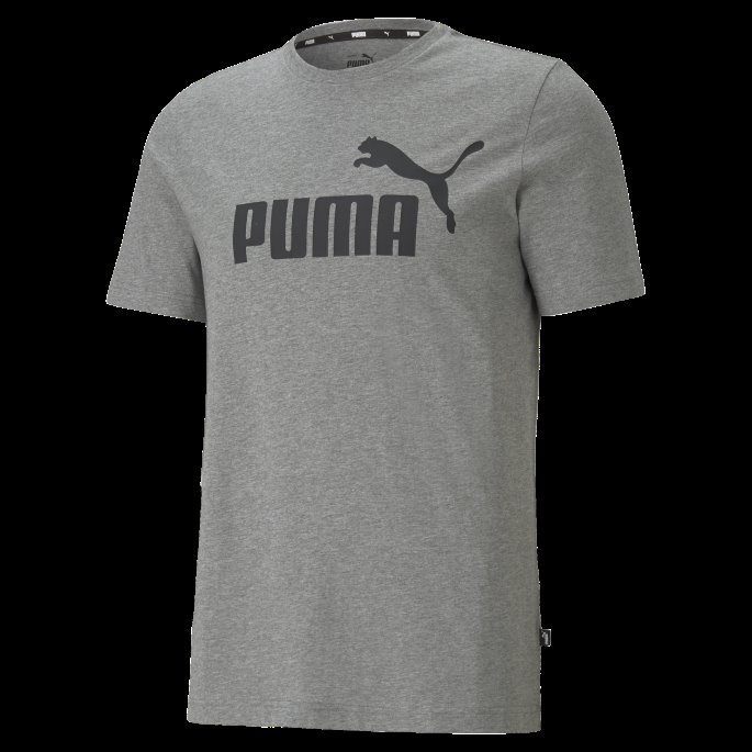 Mellomgrå Lyng Puma På Tilbud Essensielle Logo Herre-t-skjorte