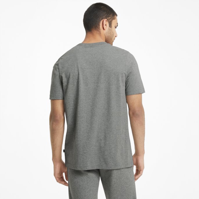 Essentials Logo Herre T-skjorte Mellomgrå Lyng Puma På Salg