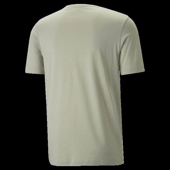 Puma På Tilbud Pebble Grey Essentials Logo Herre-t-skjorte