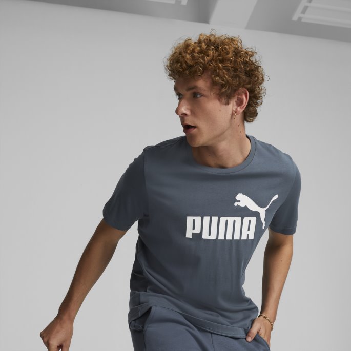 Kveldshimmel Puma På Salg Nødvendigheter Logo Herre-t-skjorte