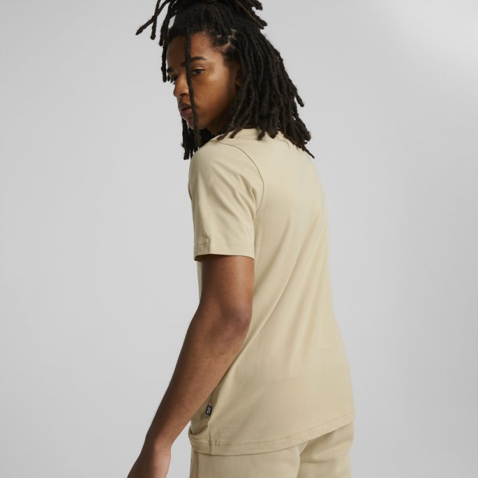 Essentials Logo Herre T-skjorte Puma På Tilbud Lett Sand