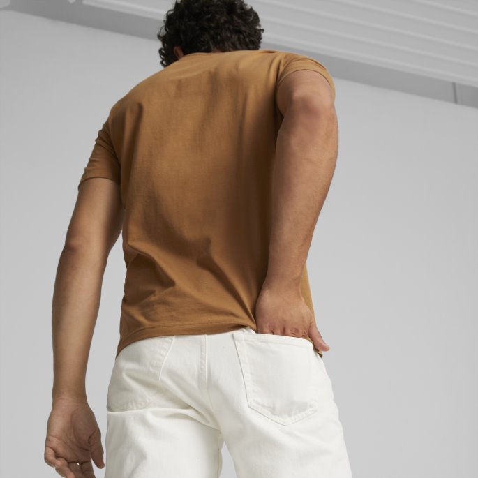 Desert Tan Essentials Logo Herre T-skjorte Puma På Salg
