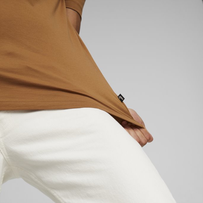 Desert Tan Essentials Logo Herre T-skjorte Puma På Salg