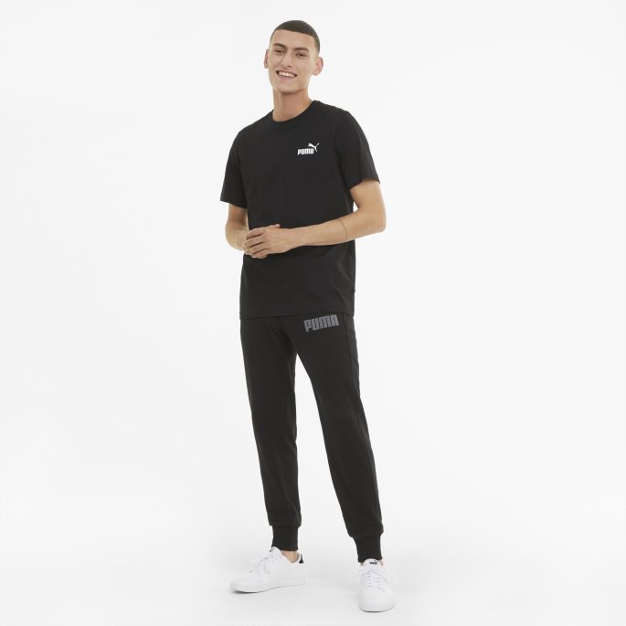Essentials Liten Logo Herre T-skjorte Puma På Tilbud Svart