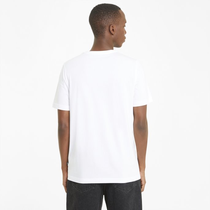 Essentials Liten Logo Herre-t-skjorte Hvit Puma På Salg
