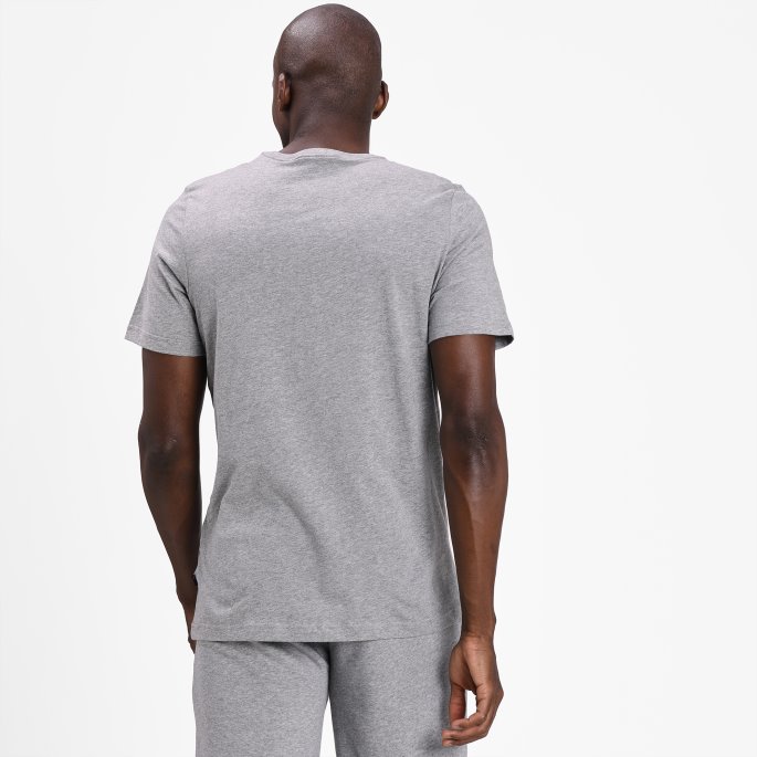 Mellomgrå Lyng Puma På Tilbud Nødvendighet Liten Logo Herre-t-skjorte
