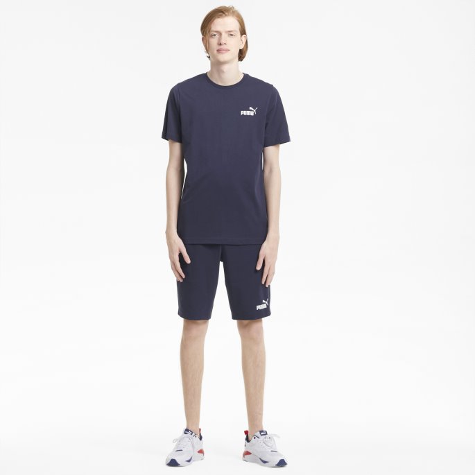 Puma På Tilbud Peacoat Essentials Liten Logo Herre-t-skjorte