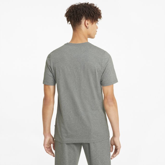 Ess Herre Logo T-skjorte Puma På Tilbud Medium Grå-medium Grå-katt
