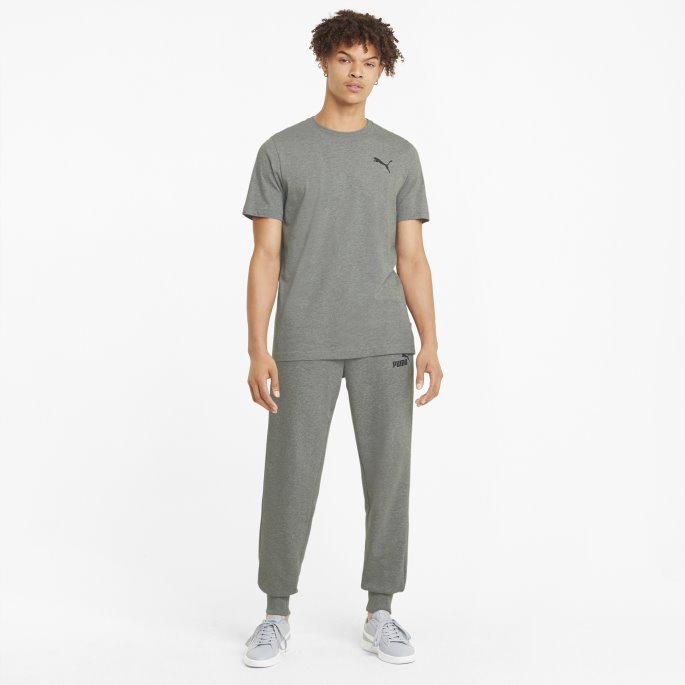 Ess Herre Logo T-skjorte Puma På Tilbud Medium Grå-medium Grå-katt