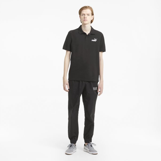 Puma På Tilbud Svart Nødvendig Piké Poloskjorte For Menn
