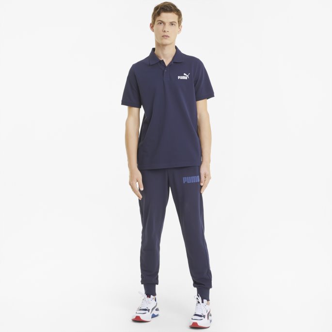 Puma På Tilbud Peacoat Essentials Pique Herrepoloskjorte