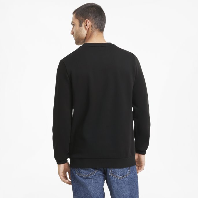 Essentials Stor Logo Herregenser Svart Puma På Salg
