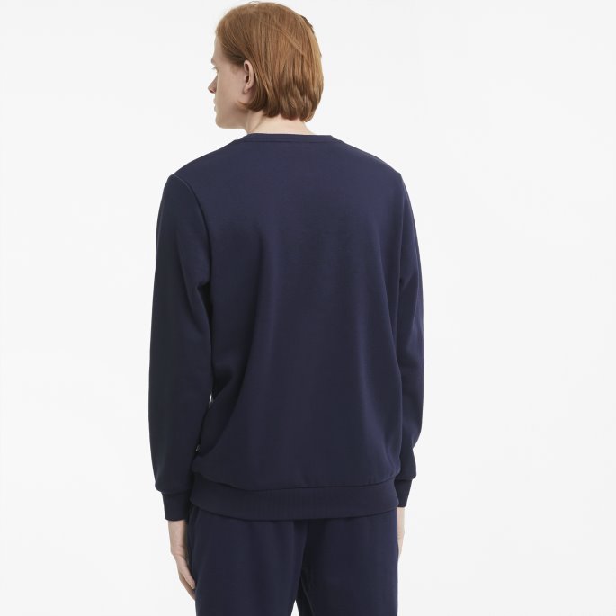 Essentials Stor Logo Herregenser Peacoat Puma På Salg
